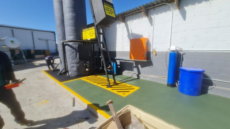 1,2 Megawatt  gasifier for steam productions - cheese factory